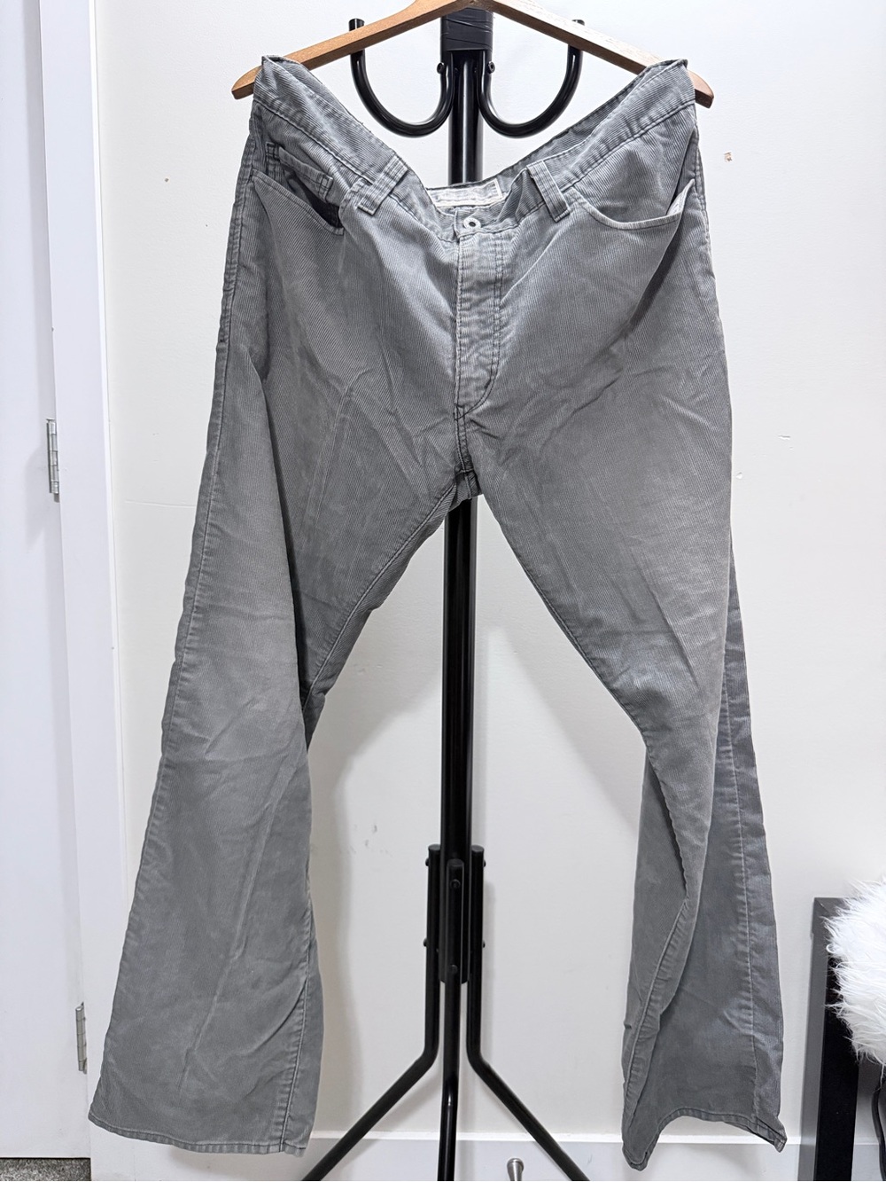 Levis VTG Gray Corduroy Mens Pants W38 L32